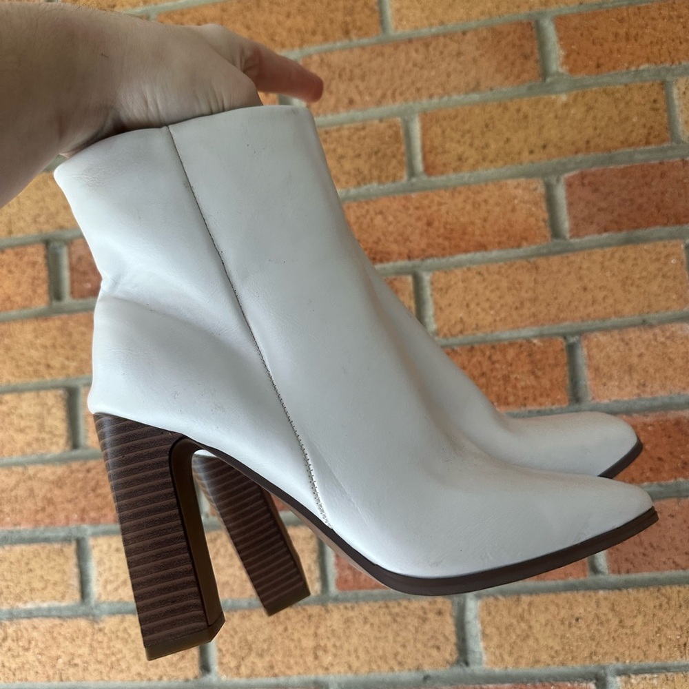 White Heeled Boots